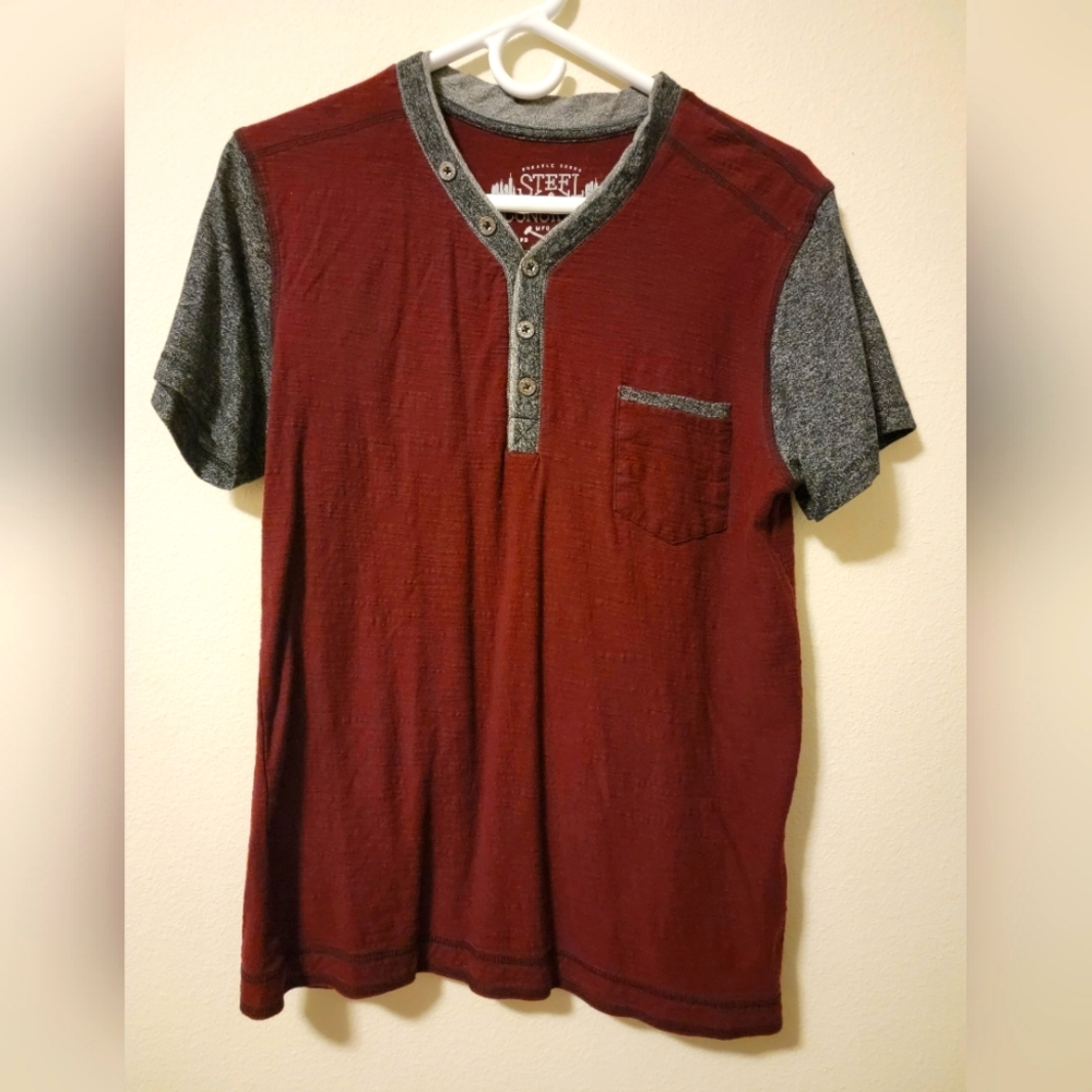 Men's short sleeve Henley